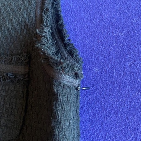 Zara Black Sleeveless Wool Pocket Dress Girls Size 14 - Picture 6 of 6